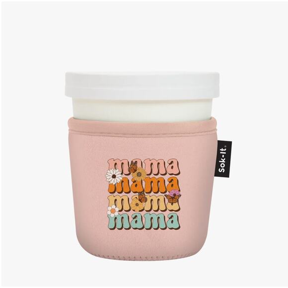 Sok-It IceCreamSok Neoprene Sleeve Ice Cream Pint Container Mama Knows Best NEW - Picture 1 of 4
